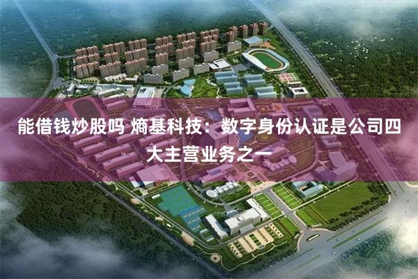 能借钱炒股吗 熵基科技：数字身份认证是公司四大主营业务之一
